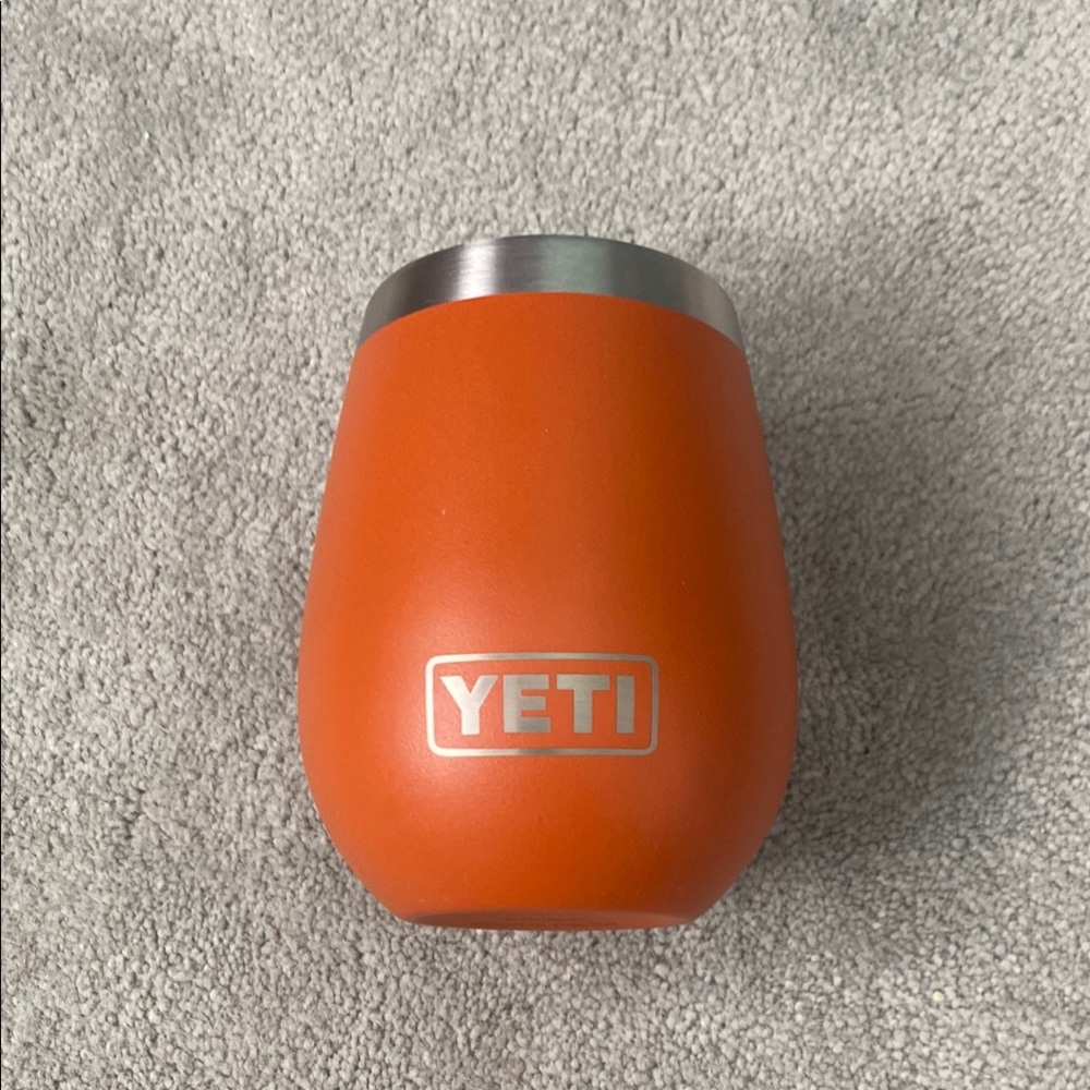 YETI Orange Stainless Steel Tumbler